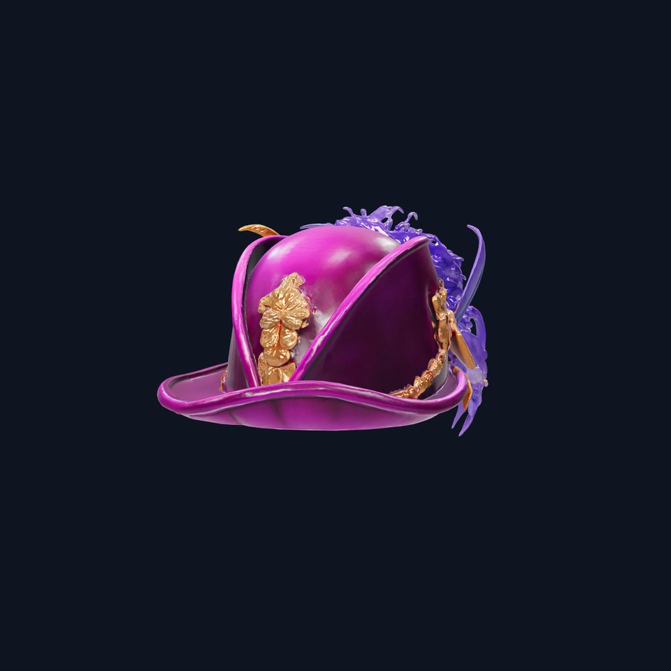 Elegant Feathered Hat Model Pack